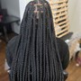 Small Goddess knotless Senegalese twist