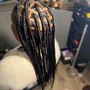 Medium knotless braids