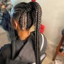 Medium Feed-in ponytail (Stitch)