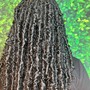 Traditional box braids smedium butt length