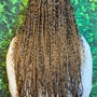 Traditional box braids smedium butt length