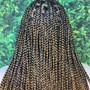 Traditional box braids smedium butt length