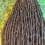 Traditional box braids smedium butt length