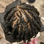 Instant locs on natural short hair