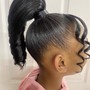 Ponytail on Relaxed hair $140 & up