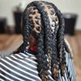 Knotless Braids (medium) hair not included