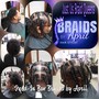 4-6 Feed-In Braids ($50.00 deposit)