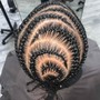 Cornrows with Design