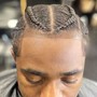 Cornrows with wash and blow dry