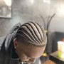 Cornrows with wash and blow dry