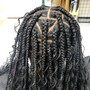 Large Knotless Box Braids