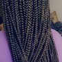 Small Knotless Boho Braids