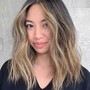 Full Balayage, Blowout, Cut