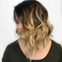 Full Balayage, Blowout, Cut