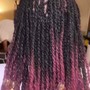 Medium knotless Box Braids