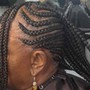 Jumbo knotless box braids