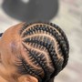 Quick Sleek Ponytail Updo with weave added