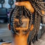 Large Knotless Box Braids