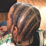 Cornrows (6 braids max)