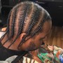 Cornrows (6 braids max)