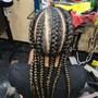 Medium knotless Goddess Braids