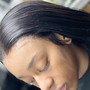 Lace Closure Sew In with bleaching plucking and tinting closure