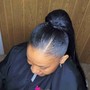 Sleek ponytail