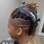 Kid's Cornrows no extensions full head