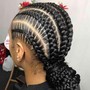 Large Knotless Braids