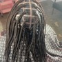 Frontal Sew In half up half down or braids