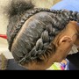 Kids Cornrows Styled