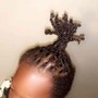 Kid's  single braids,