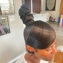 Sleek Ponytail w/ Designs