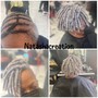 Dreadlocks interlock and color roots