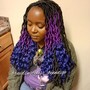 Senegalese twist smedium mid back