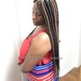 Senegalese twist smedium mid back