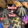 KIDS 2 Layer Feed-in Braids (1/2 up 1/2 down)