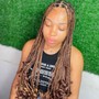 French twist knotless braids