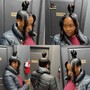 Sleek ponytail (knotted bun)