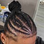 Natural hair plaits (Freestyle)