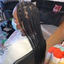 Smedium knotless Braids