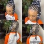 Kid's scalp braids