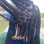 KIDS LARGE KNOTLESS PLAITS UNDER 12