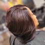 Shampoo and style (relaxed hair)