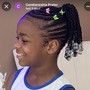 Kid's stitch ponytail with natural hair