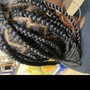 Large Knotless Boho Braids