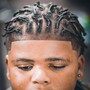 Starter locs with high top cut