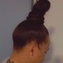 Top knot ponytail