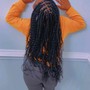 Med knotless Box Braids