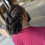 Loc updo